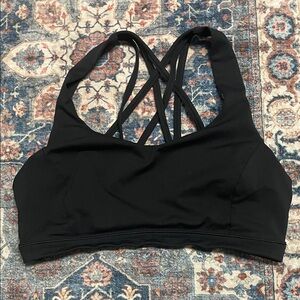 Lululemon Athletica Black Strappy Sports Bra